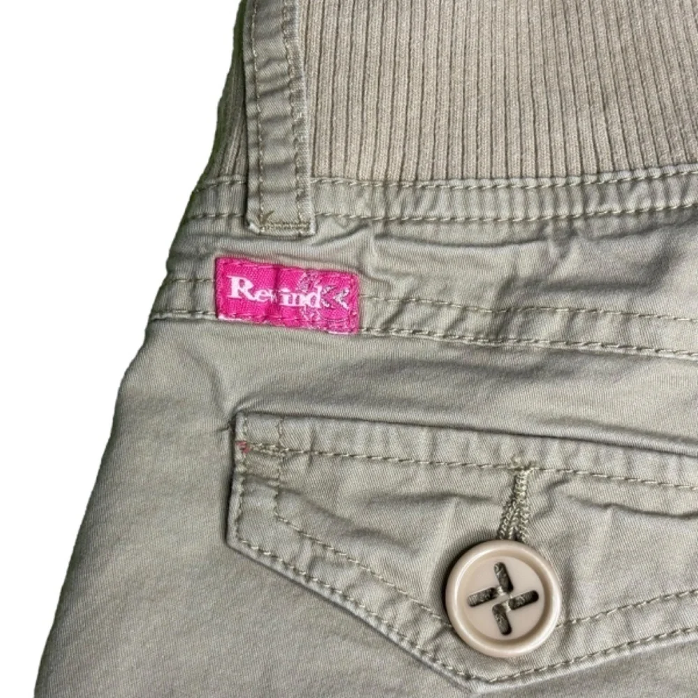 Rewind‎ Girls Shorts Size 7 Tan Khaki Roll Up Adjustable Length Bermuda Shorts